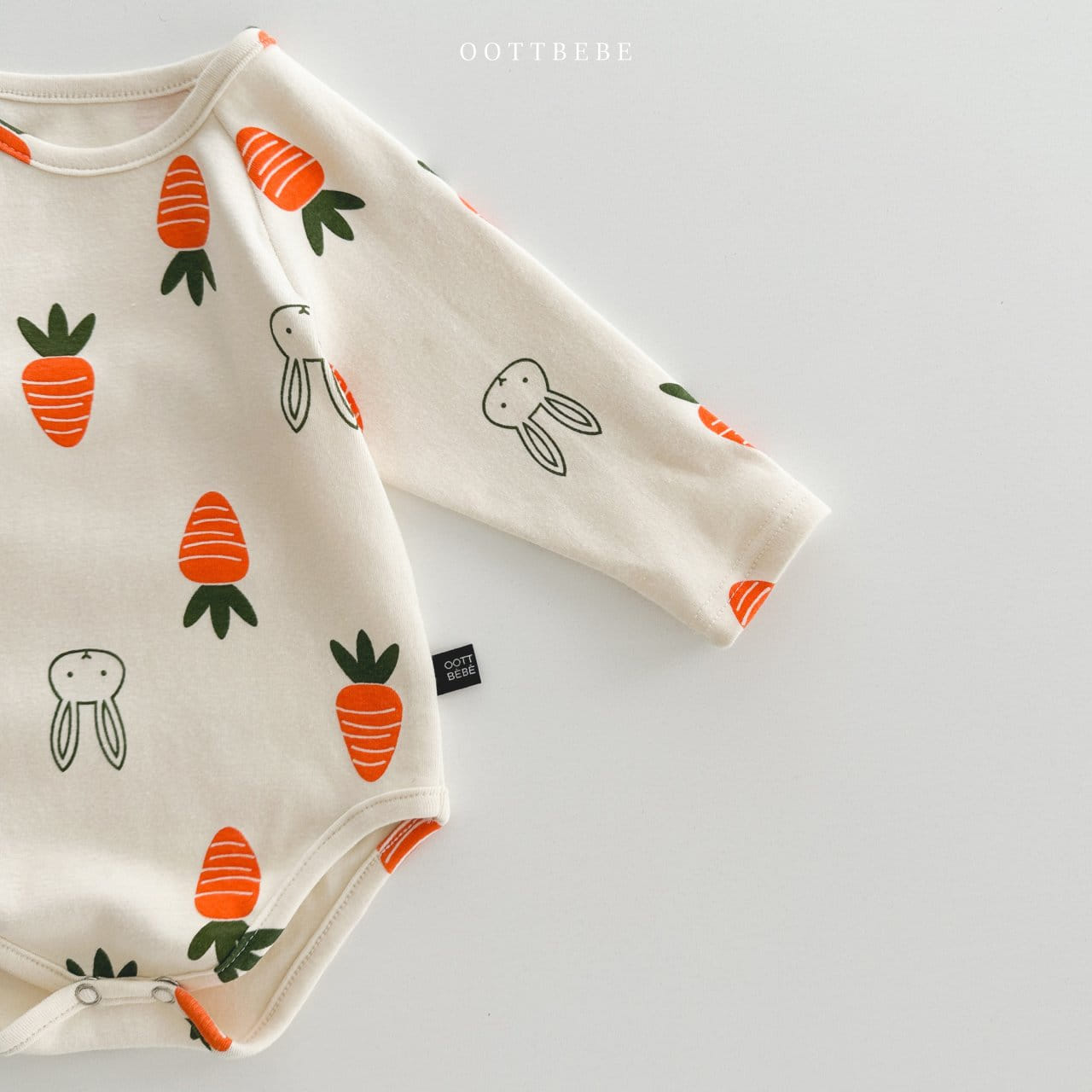 Oott Bebe - Korean Baby Fashion - #onlinebabyboutique - Long Sleeves Vegetable Bodysuit Set - 8