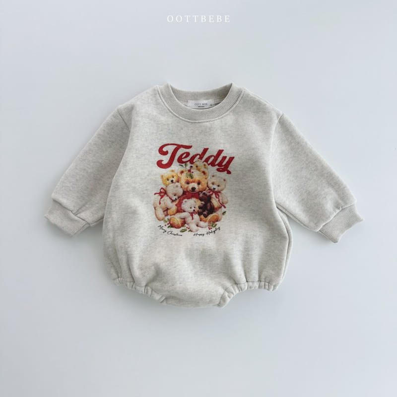 Oott Bebe - Korean Baby Fashion - #onlinebabyshop - Big Teddy Bodysuit - 2