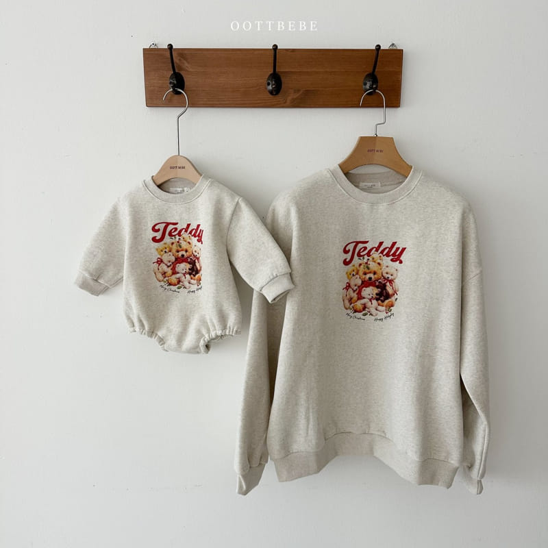 Oott Bebe - Korean Children Fashion - #childofig - Big Teddy Sweatshirt Mom - 6