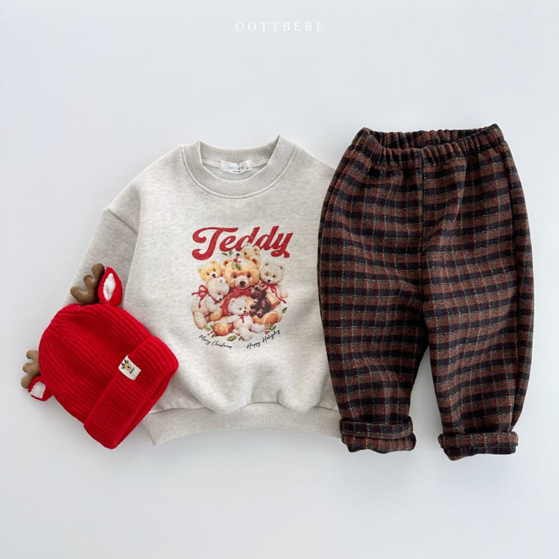 Oott Bebe - Korean Children Fashion - #childrensboutique - Big Teddy Sweatshirt - 6
