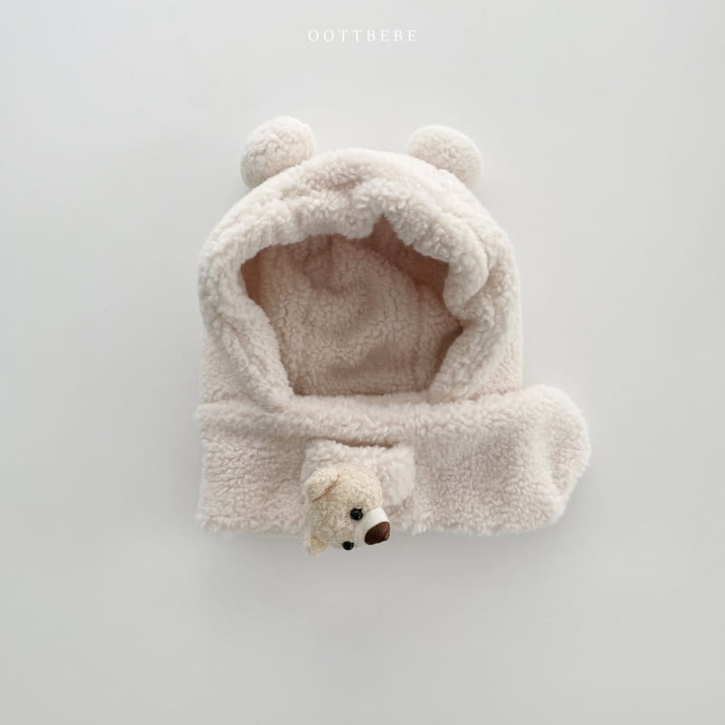 Oott Bebe - Korean Children Fashion - #childrensboutique - Bear Hoody Neck Warmer - 9