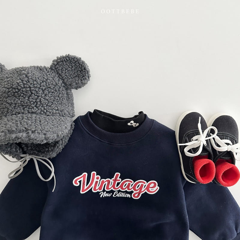 Oott Bebe - Korean Children Fashion - #kidsstore - Vintage Sweatshirt - 6