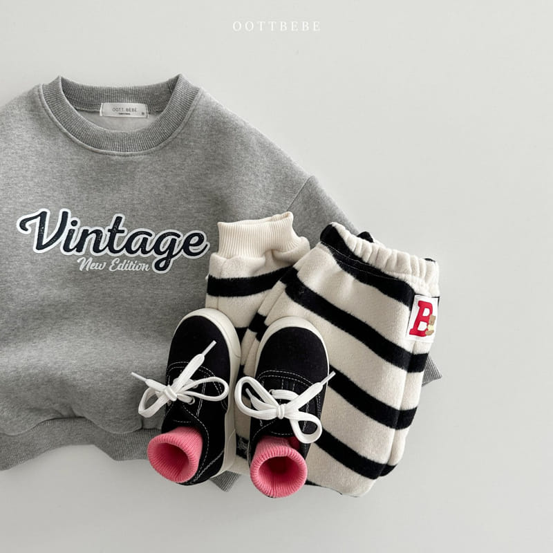 Oott Bebe - Korean Children Fashion - #kidzfashiontrend - Vintage Sweatshirt - 7