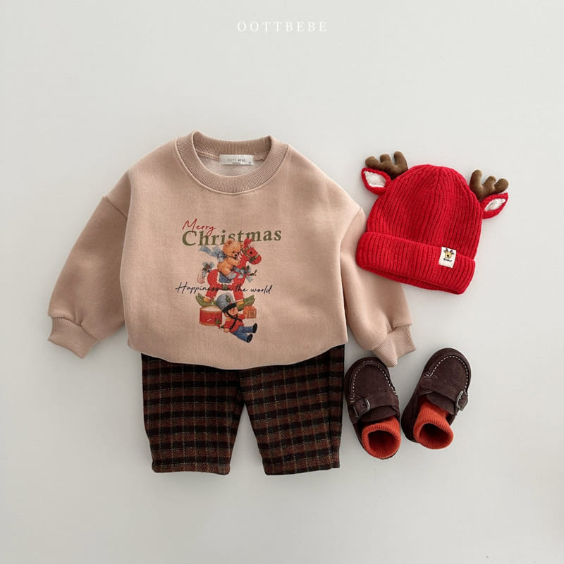 Oott Bebe - Korean Children Fashion - #kidzfashiontrend - Choco Check Pants - 3