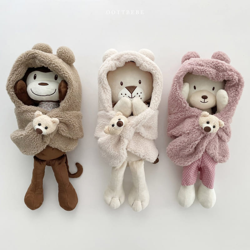 Oott Bebe - Korean Children Fashion - #littlefashionista - Bear Hoody Neck Warmer