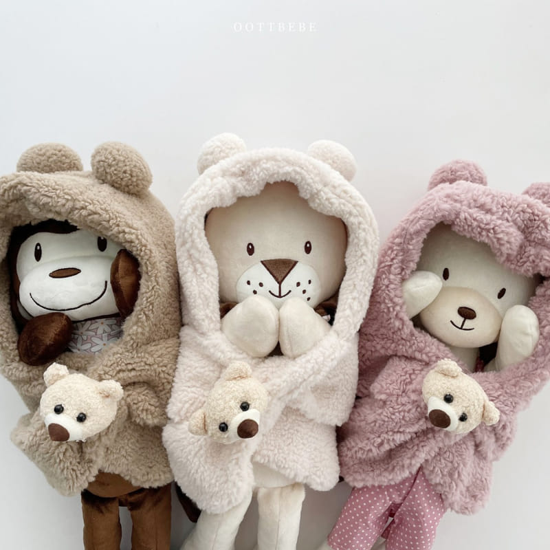 Oott Bebe - Korean Children Fashion - #magicofchildhood - Bear Hoody Neck Warmer - 2