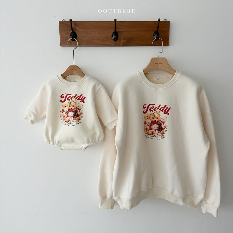 Oott Bebe - Korean Children Fashion - #minifashionista - Big Teddy Sweatshirt Mom - 3