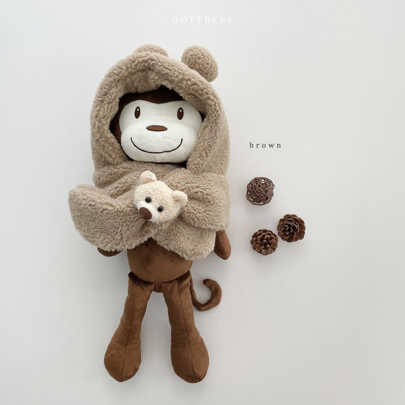 Oott Bebe - Korean Children Fashion - #minifashionista - Bear Hoody Neck Warmer - 3