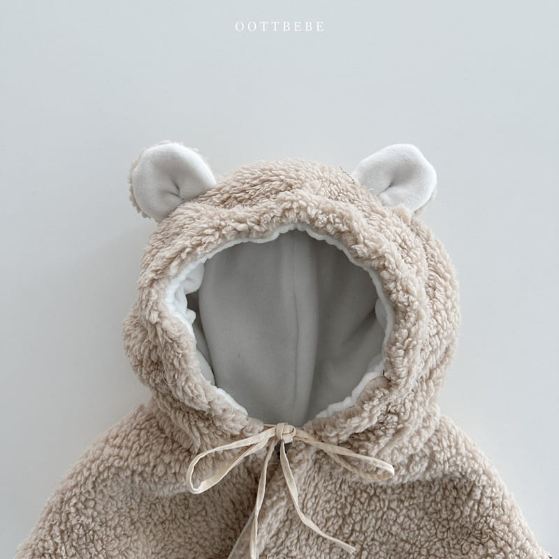 Oott Bebe - Korean Children Fashion - #todddlerfashion - Bear Hoody Bear Warmer - 6