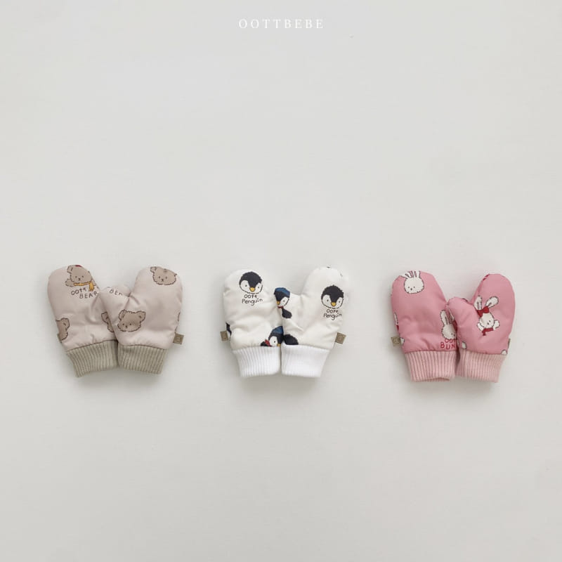Oott Bebe - Korean Children Fashion - #toddlerclothing - Snowman Skii Gloves - 12