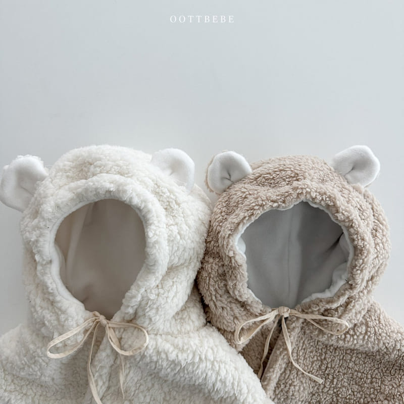 Oott Bebe - Korean Children Fashion - #toddlerclothing - Bear Hoody Bear Warmer - 7