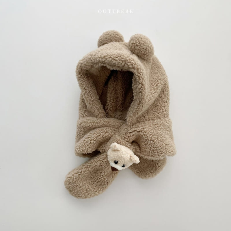 Oott Bebe - Korean Children Fashion - #toddlerclothing - Bear Hoody Neck Warmer - 6