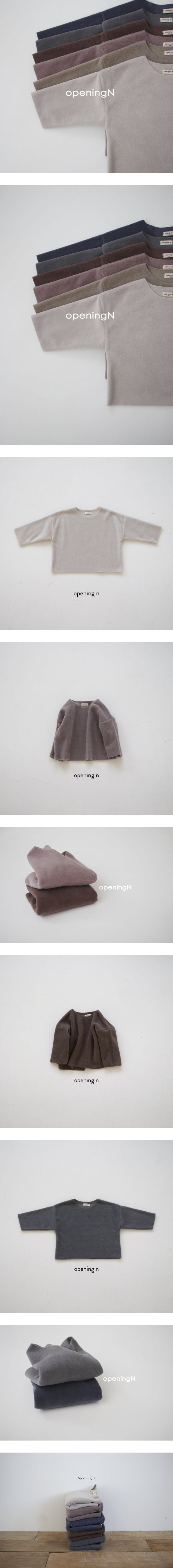 Opening & - Korean Children Fashion - #childrensboutique - Fleece Tee