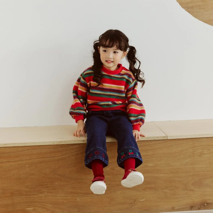 Orange Mom - Korean Children Fashion - #Kfashion4kids - Slit Jeans