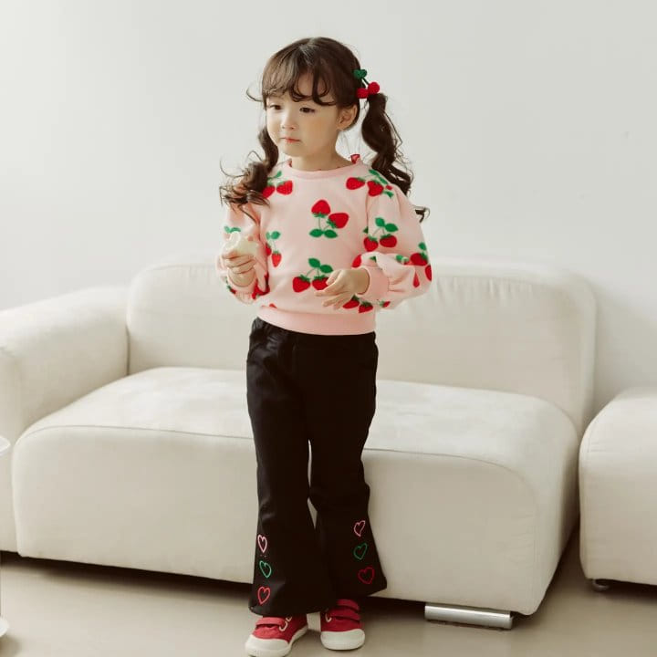 Orange Mom - Korean Children Fashion - #Kfashion4kids - Strawberry Sweatshirt