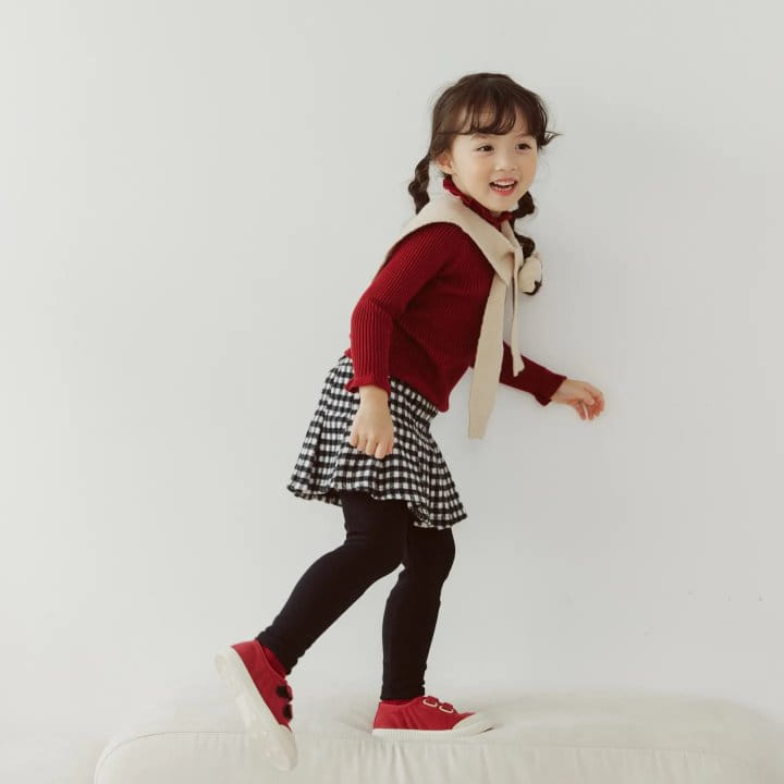 Orange Mom - Korean Children Fashion - #childofig - Polla Knit Tee - 2