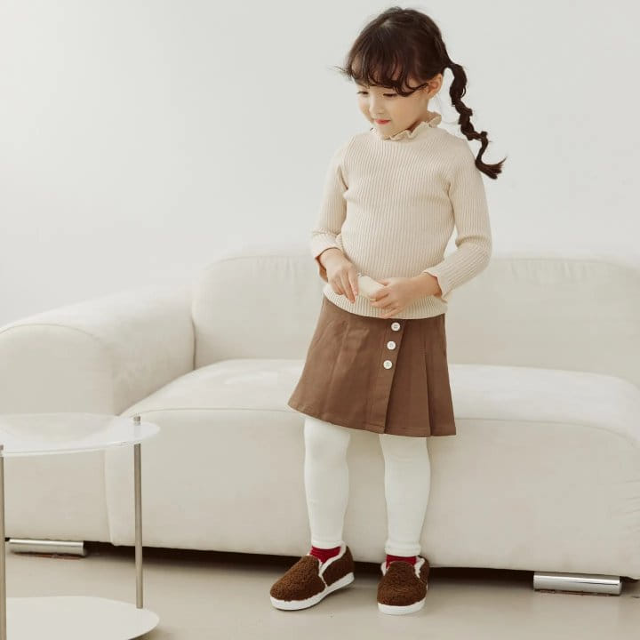 Orange Mom - Korean Children Fashion - #childofig - Polla Knit Tee - 3