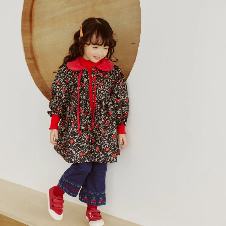 Orange Mom - Korean Children Fashion - #prettylittlegirls - Pinting Bonding Coat - 4