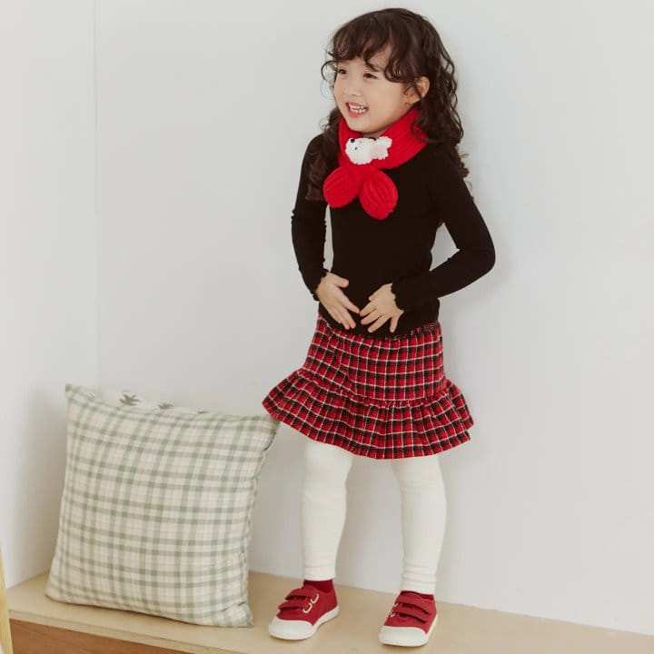 Orange Mom - Korean Children Fashion - #childofig - Shirring Skirt Leggings - 4