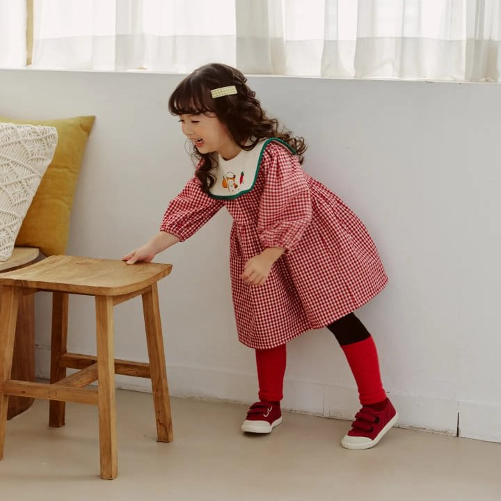 Orange Mom - Korean Children Fashion - #designkidswear - Color Eri One-piece