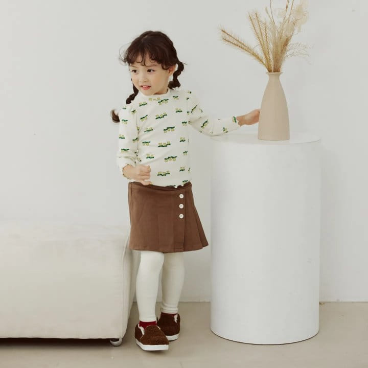 Orange Mom - Korean Children Fashion - #discoveringself - Tulip Shirring Tee - 3