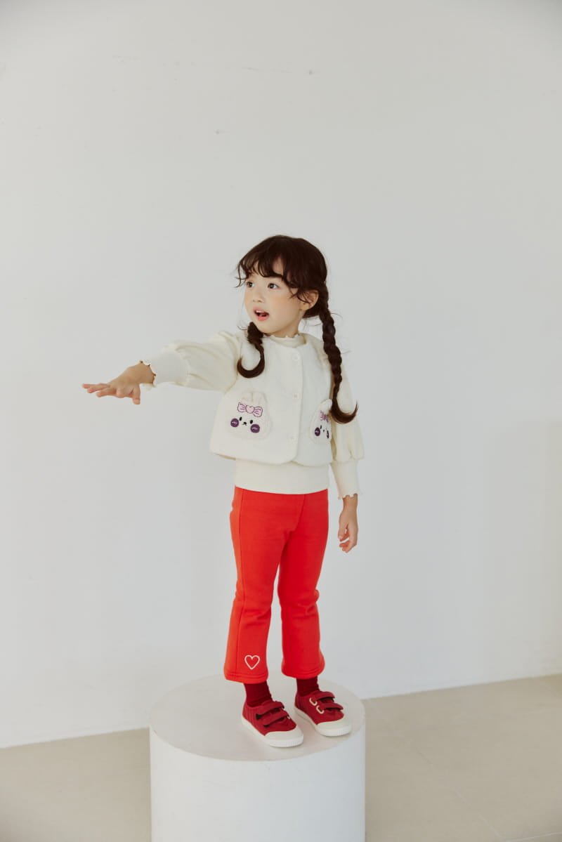 Orange Mom - Korean Children Fashion - #discoveringself - Ribbit Pocket Padding Vest