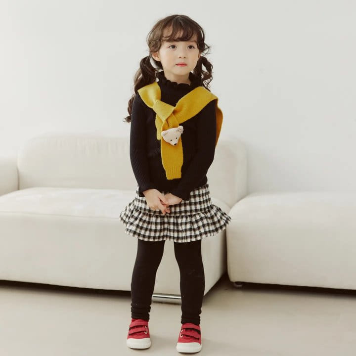 Orange Mom - Korean Children Fashion - #discoveringself - Shirring Skirt Leggings - 6