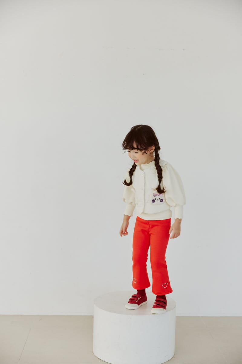 Orange Mom - Korean Children Fashion - #fashionkids - Ribbit Pocket Padding Vest - 2