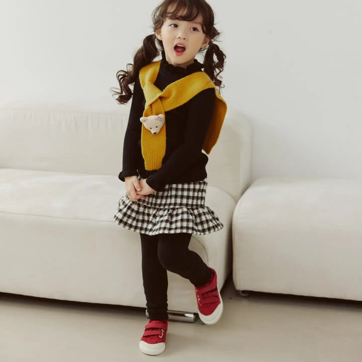Orange Mom - Korean Children Fashion - #fashionkids - Shirring Skirt Leggings - 7