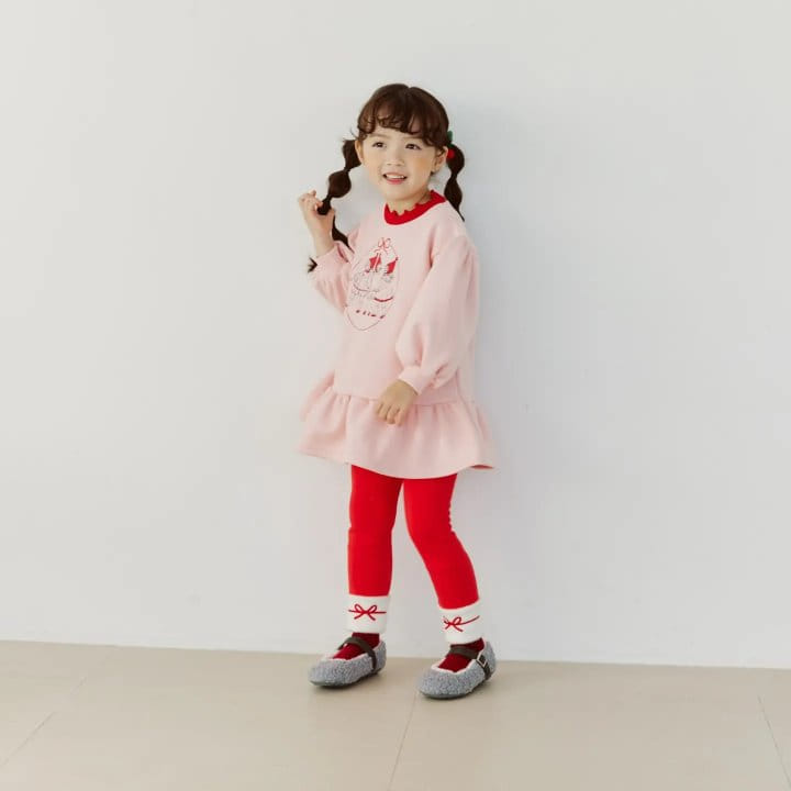 Orange Mom - Korean Children Fashion - #fashionkids - Ribbon Color Leggings