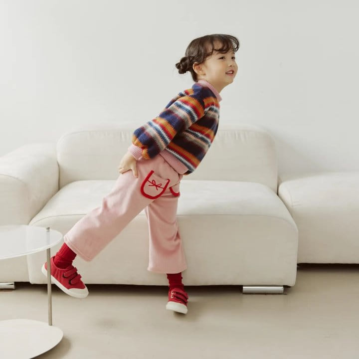 Orange Mom - Korean Children Fashion - #kidsshorts - Ribbon Pants - 3