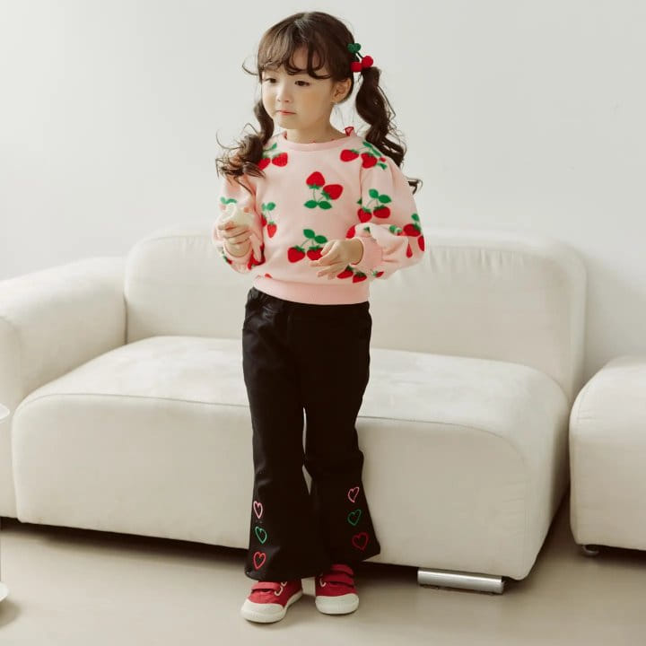 Orange Mom - Korean Children Fashion - #kidzfashiontrend - Heart Pants