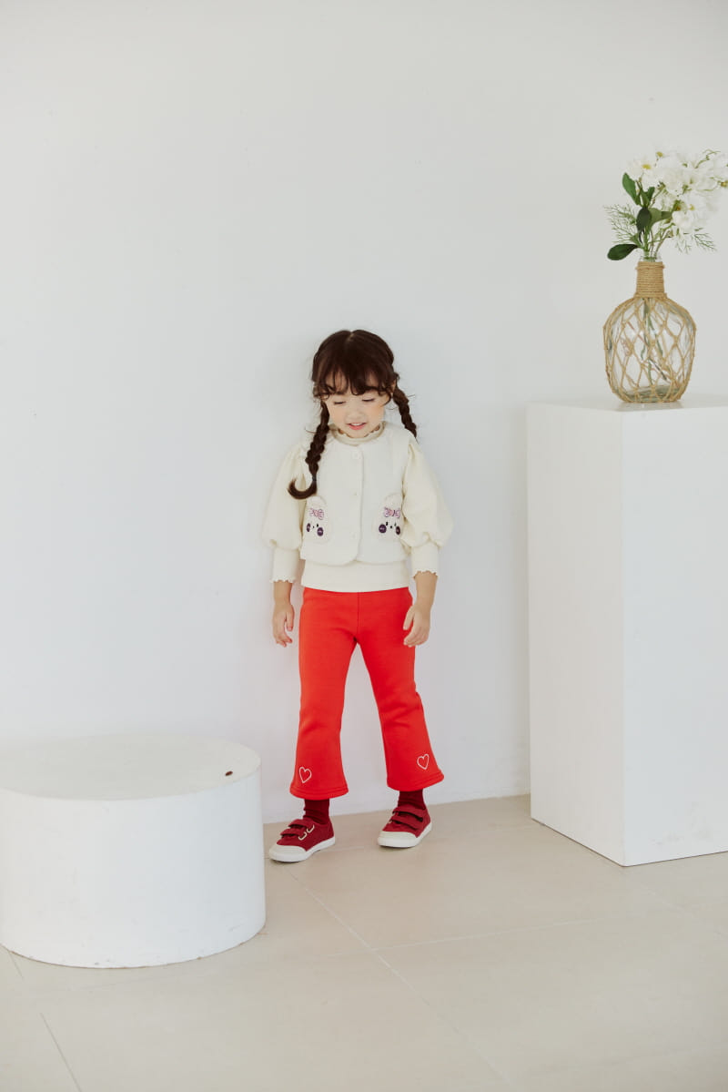Orange Mom - Korean Children Fashion - #kidzfashiontrend - Ribbit Pocket Padding Vest - 5