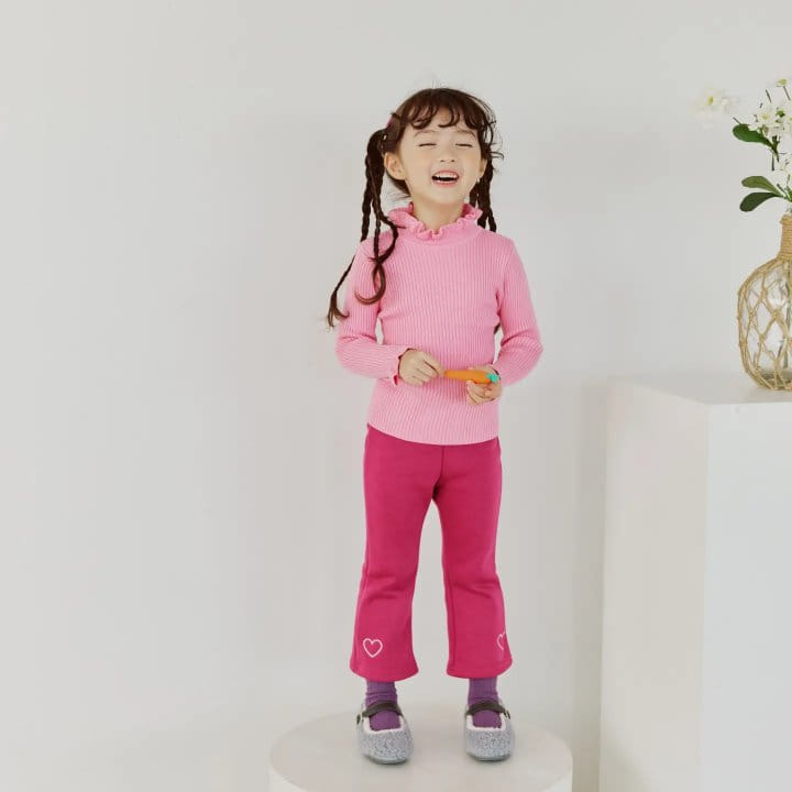 Orange Mom - Korean Children Fashion - #littlefashionista - Heart PAnts
