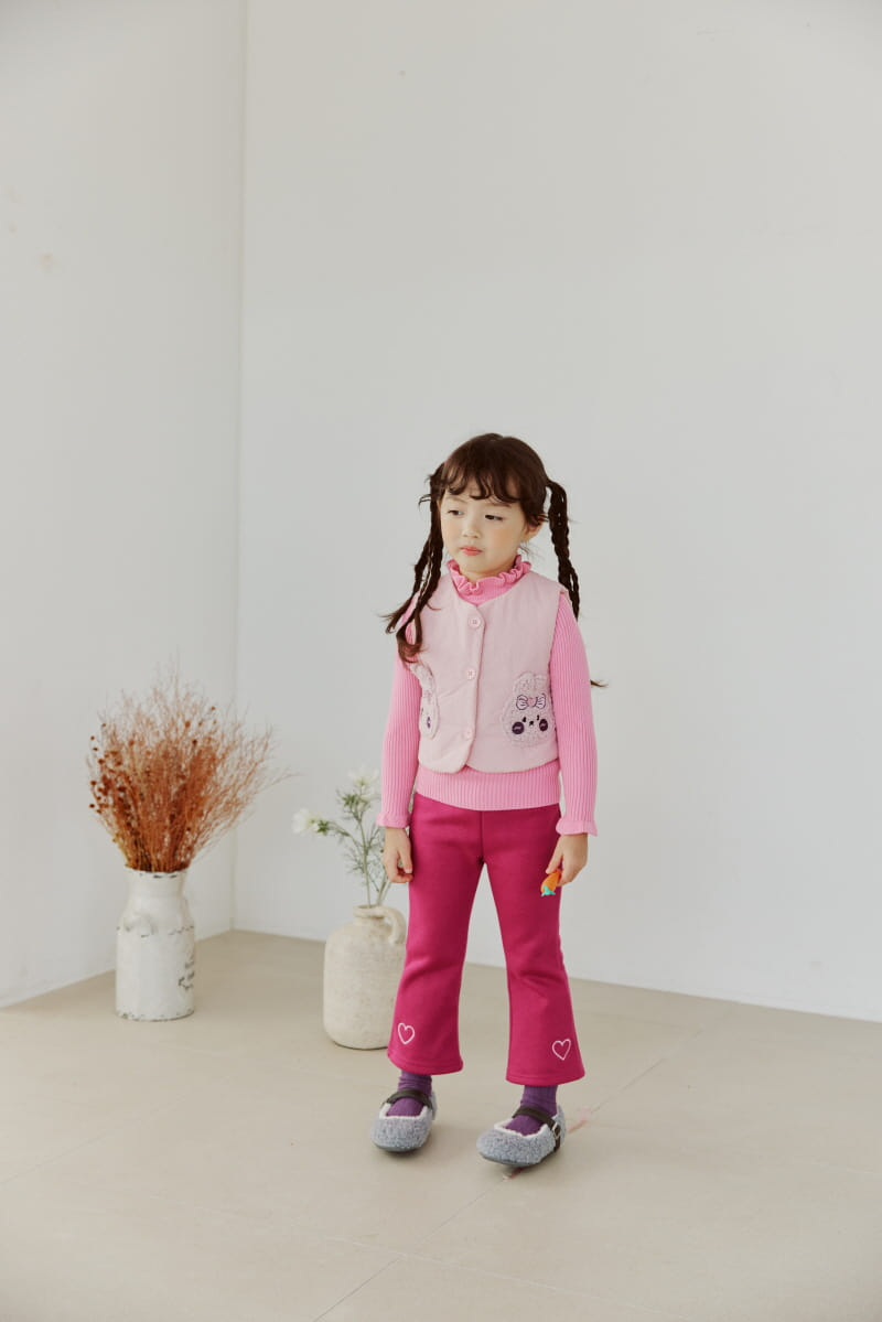 Orange Mom - Korean Children Fashion - #littlefashionista - Ribbit Pocket Padding Vest - 7