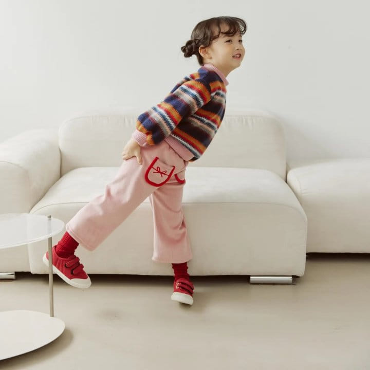 Orange Mom - Korean Children Fashion - #littlefashionista - Knit Sweatshirt