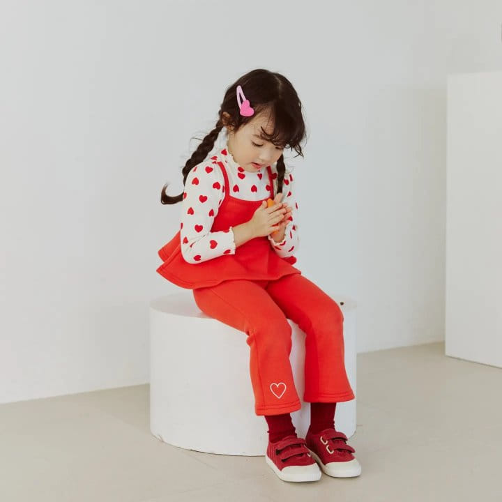 Orange Mom - Korean Children Fashion - #magicofchildhood - Heart PAnts - 2