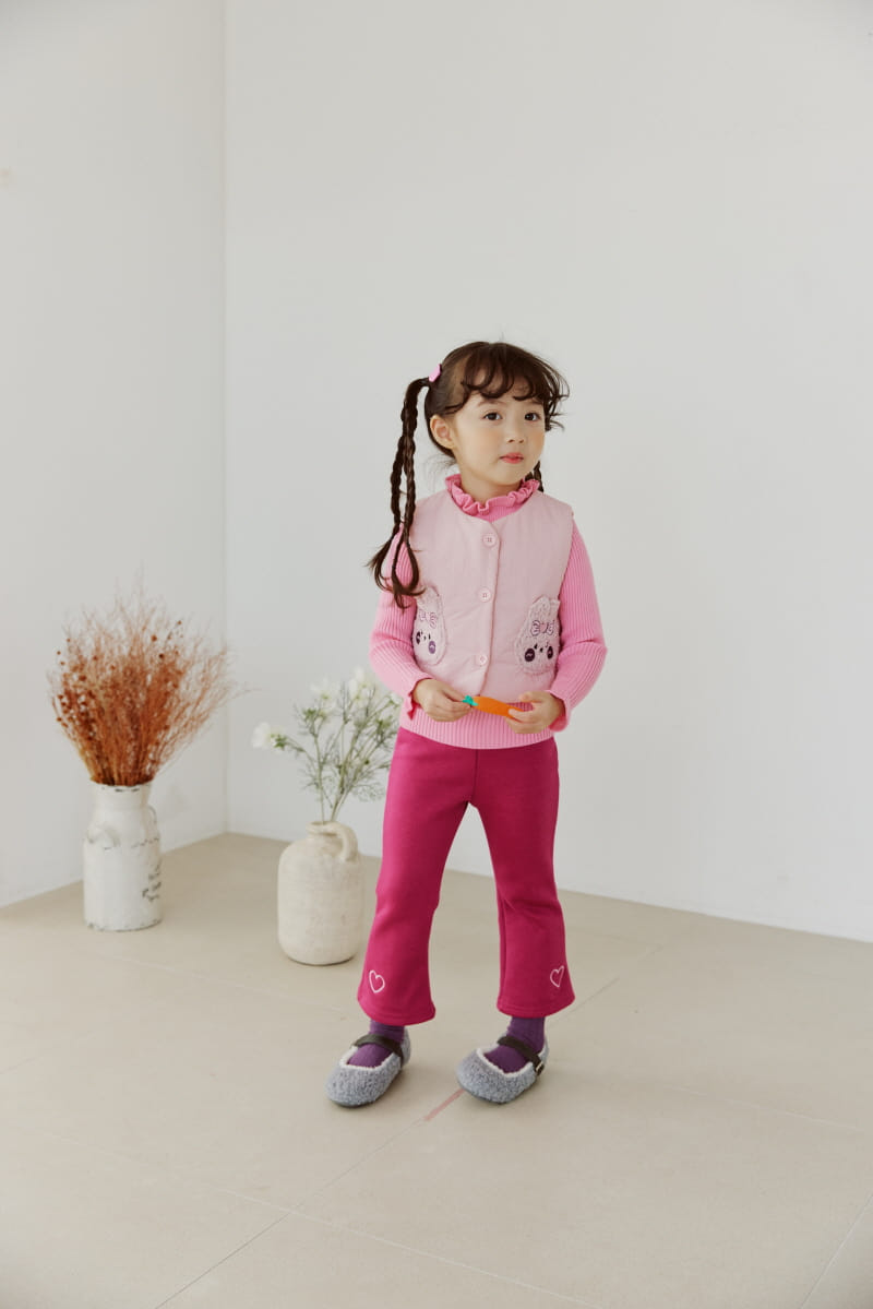 Orange Mom - Korean Children Fashion - #magicofchildhood - Ribbit Pocket Padding Vest - 8