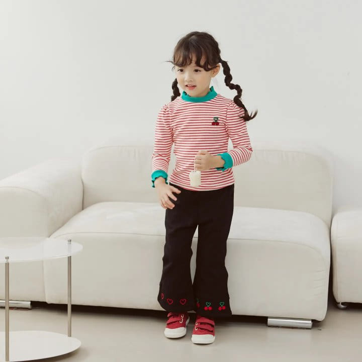 Orange Mom - Korean Children Fashion - #magicofchildhood - Slit Jeans - 3