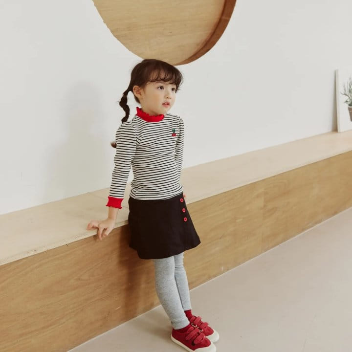 Orange Mom - Korean Children Fashion - #magicofchildhood - Intarok Shirring Tee - 2