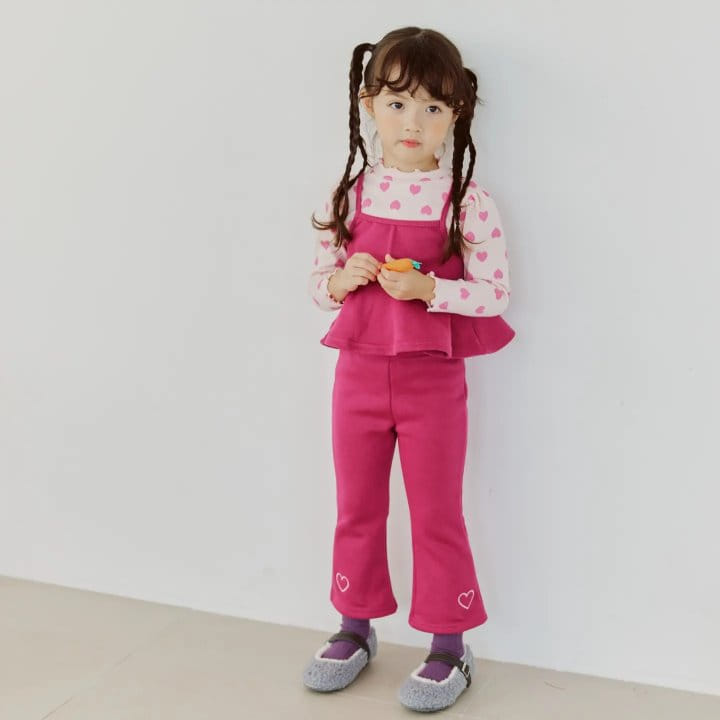 Orange Mom - Korean Children Fashion - #minifashionista - Heart PAnts - 3