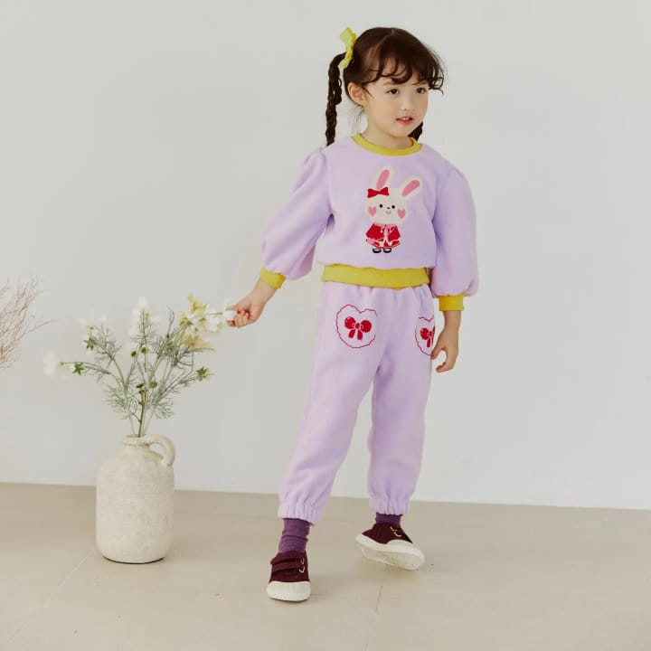 Orange Mom - Korean Children Fashion - #minifashionista - Polla Rabbit Sweatshirt - 2