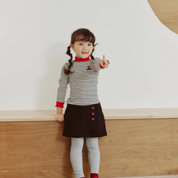 Orange Mom - Korean Children Fashion - #minifashionista - Intarok Shirring Tee - 3