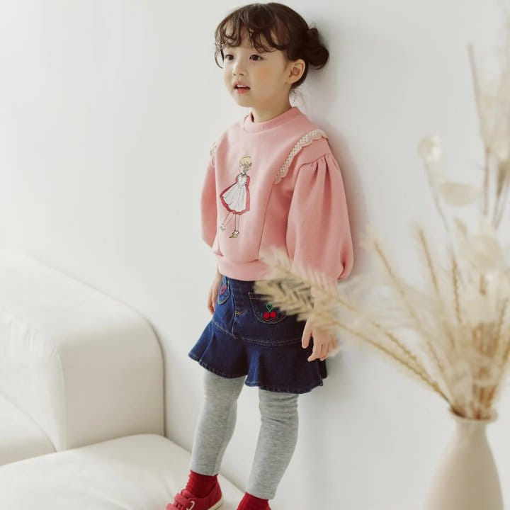 Orange Mom - Korean Children Fashion - #minifashionista - Span Dneim Leggings