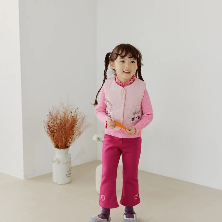 Orange Mom - Korean Children Fashion - #minifashionista - Heart PAnts - 4