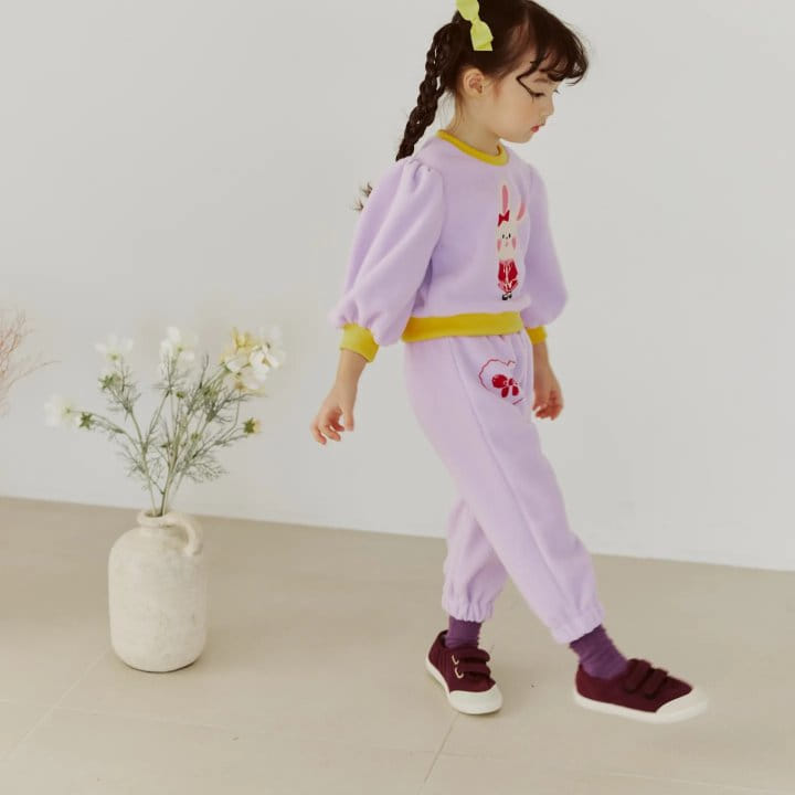 Orange Mom - Korean Children Fashion - #prettylittlegirls - Polla Rabbit Sweatshirt - 3