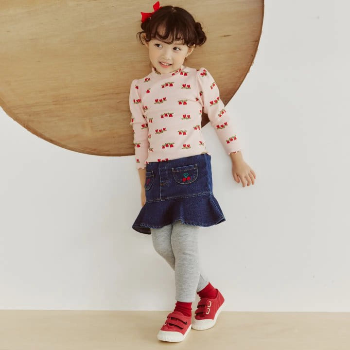 Orange Mom - Korean Children Fashion - #prettylittlegirls - Span Dneim Leggings - 2