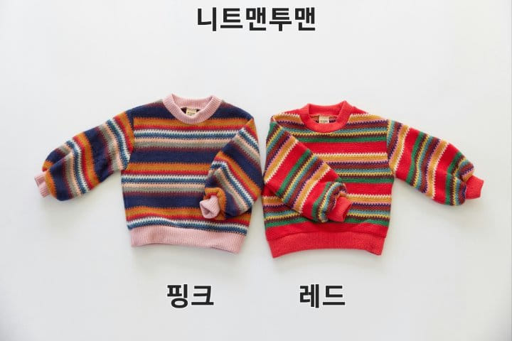 Orange Mom - Korean Children Fashion - #minifashionista - Knit Sweatshirt - 4