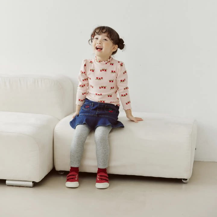 Orange Mom - Korean Children Fashion - #todddlerfashion - Span Dneim Leggings - 3