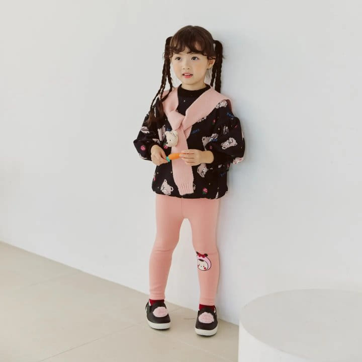 Orange Mom - Korean Children Fashion - #toddlerclothing - Girl mink Leggings - 2